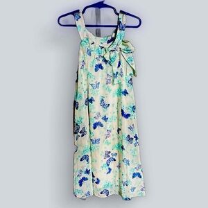 Disney Cinderella Blue Aqua Violet Butterflies Sheer Lined Gossamer Dress ~ 7/8